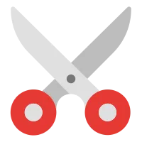 Scissor Flat Icon Illustration