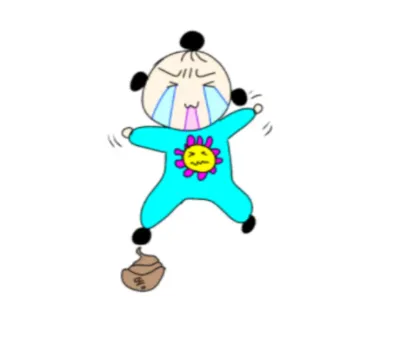 똥 밟았네 여자아이 감정