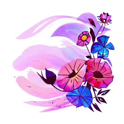 flower water color