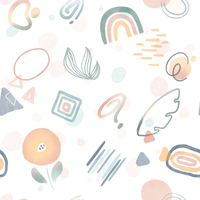 cute bohemian seamless background