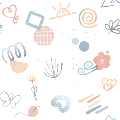 cute boho seamless background