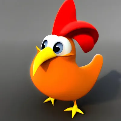 chicken cartoon  3D