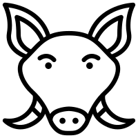 Boar Icon Illustration