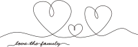 Heart. Abstract love symbol. Continuous black white line art drawing vector illustration.