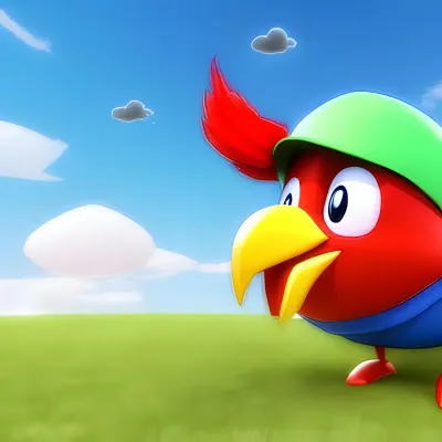chicken cartoon  3D