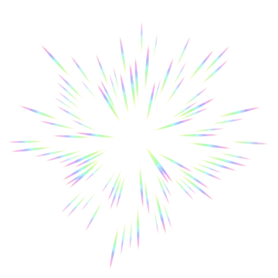fireworks in pastel colors