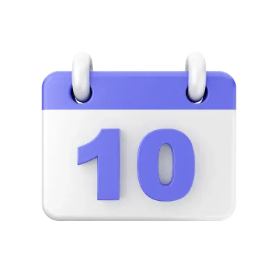 3d calendar icon illustration