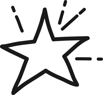 hand drawn stars