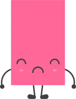 Cartoon geometric shape with emotions