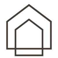 Monoline Real Estate Logo, House Logo, House Icon