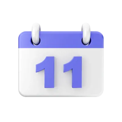 3d calendar icon illustration