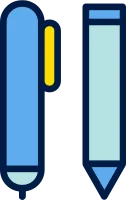 Stationery filled line icon