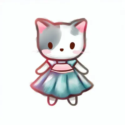 드레스 입은 고양이