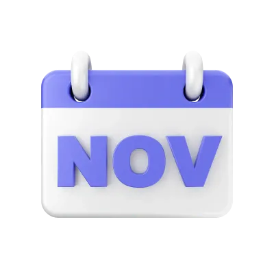 3d calendar icon illustration