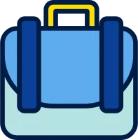 briefcase filled line icon
