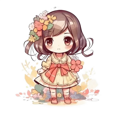 Chibi cute little girl