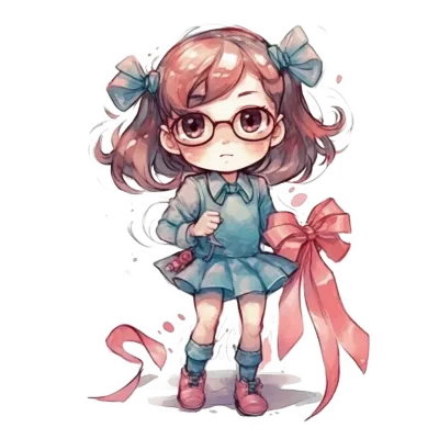 Chibi cute little girl