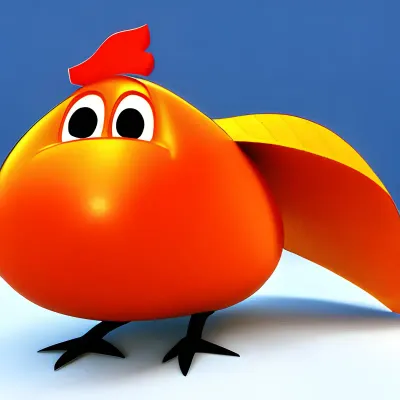 chicken cartoon  3D