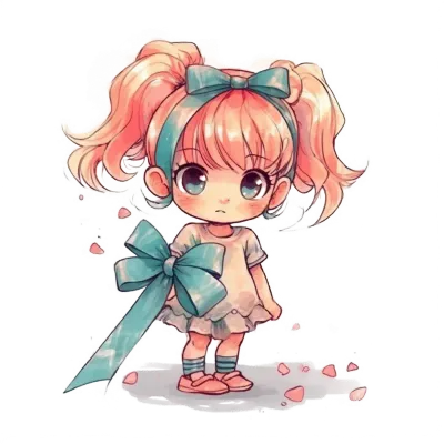 Chibi cute little girl