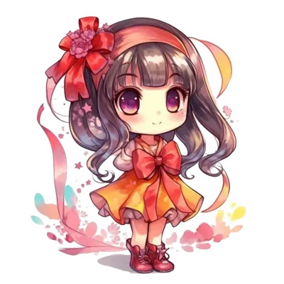 Chibi cute little girl