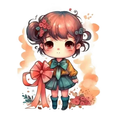 Chibi cute little girl