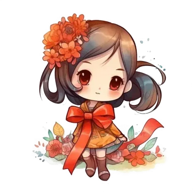 Chibi cute little girl