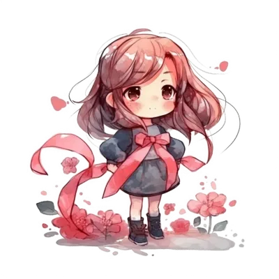 Chibi cute little girl