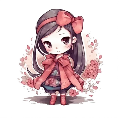 Chibi cute little girl