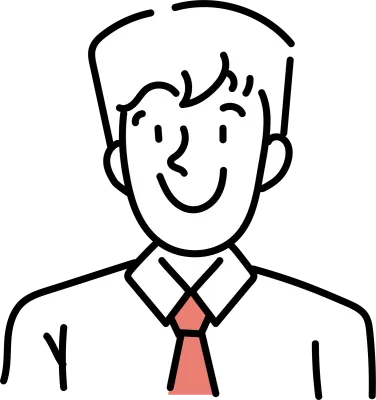 Avatar hand drawn illustration businessman portrait