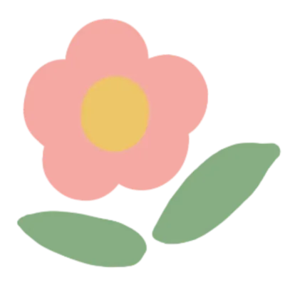cute pastel flower pictures Used for decorating workpieces.