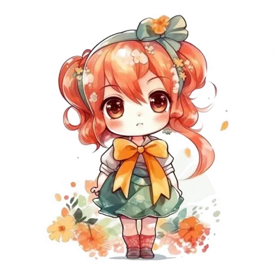 Chibi cute little girl