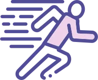 Running Simple Flat Line Icon