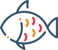 Fish Simple Line Icon