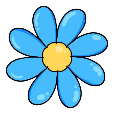 blue-diasy-flower-clipart