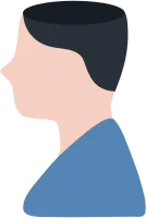 생각하는 사람 옆모습