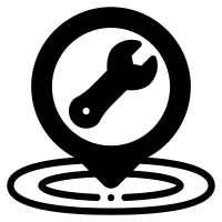 car repair glyph icon