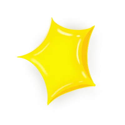Yellow Bubble Star
