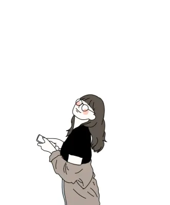 Cuties nerd girl
