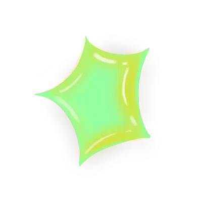 Light green Bubble Star