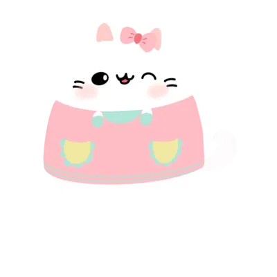 Cute cat character
