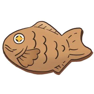 Taiyaki fish sweets from Japan png