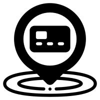 credit card glyph icon