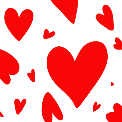 Red hearts