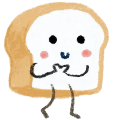 Bread with heart fingers
