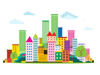 Cityscape  illustration.