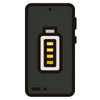charging outline color icon