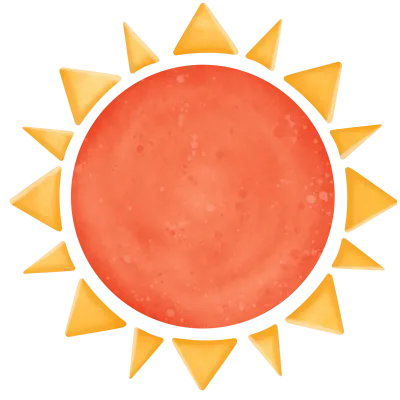 Sun-hot Sun-Sun -sun cartoon-sun burns-sun watermelon