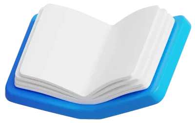 Open Book 3D Illustration