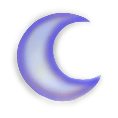 Purple Crescent moon