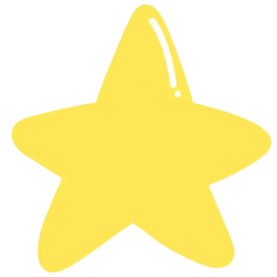 Star Doodle Yellow handdrawn element
